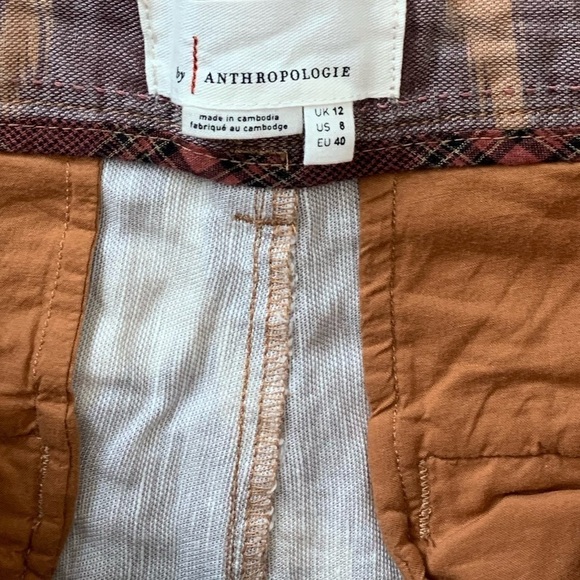 NWT Anthropologie Tamarind Linen Blend Printed Trouser Joggers - Picture 5 of 7